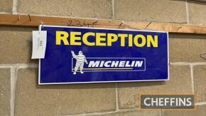 Reception Michelin printed aluminium sign