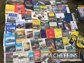 Large collection of car related books, to include some workshop manuals