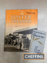 The Foster Thrasher 16pp brochure, together with a small volume of `Appreciative Letters`