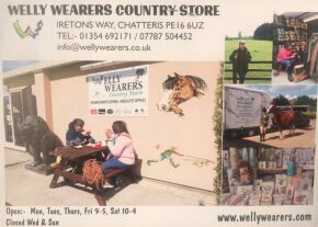 £30 voucher, kindly donated by Welly Wearers Country Store Expires on 4th October 2022
