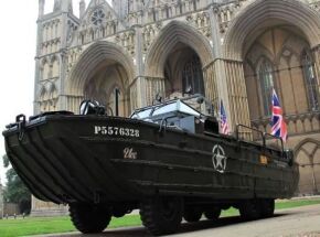 Ride on D-Day Landing DUKW around villages at Farm Park, at the Open Farm Sunday 2022 event