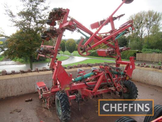 Kverneland Accord Monopill S mounted hydraulic folding 12-row sugar beet drill with bout markers and land wheel drive Serial No. 002896