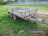 Ifor Williams LM105G tandem axle trailer with single drop sides