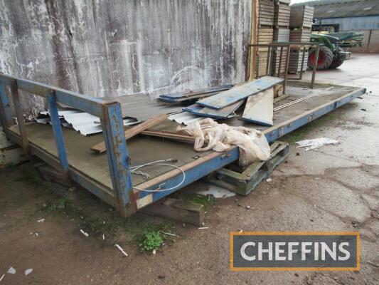 2000 lorry trailer bed c.24ft with wooden floor (ex-Balfour Beaty) Serial No. 00149