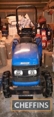 2016 SOLIS 20 3cylinder 4wd COMPACT TRACTOR Fitted with rear linkage, PUH, PTO, rollbar Hours: 1,243