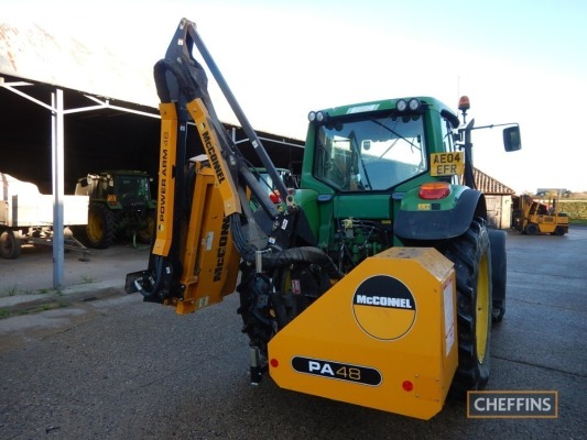 2012 McConnel PA48 linkage mounted hedgecutter with 2013 head and joystick controls, LH Serial No. M1228930