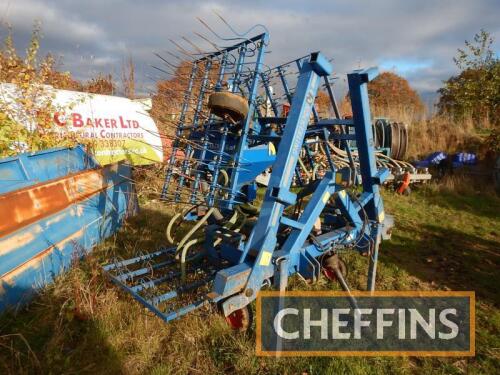 2006 Kockerling Grassmaster mounted hydraulic folding grass harrow and seeder, 6m Serial No. 204813