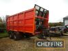 2016 Ktwo Roadeo 2000 HP 20tonne hydraulic push/compact tandem axle steel monocoque trailer with hydraulic tailgate, rear steering axle, sprung drawbar, air brakes, ABS and load sensing on 560/60R22.5 wheels and tyres Serial No. K2T 0916HP3250