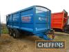 2012 Ktwo Roadeo 2000 20tonne tandem axle steel monocoque trailer with hydraulic tailgate sprung drawbar, steering rear axle, ABS, air brakes, Dromone type hitch and load sensing on 560/60R22.5 wheels and tyres Serial No. K2T 0112202278