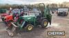 John Deere 855 Tractor c/w back actor & front loader, no V5 Reg. No. J764 WEM C/C: 87019110