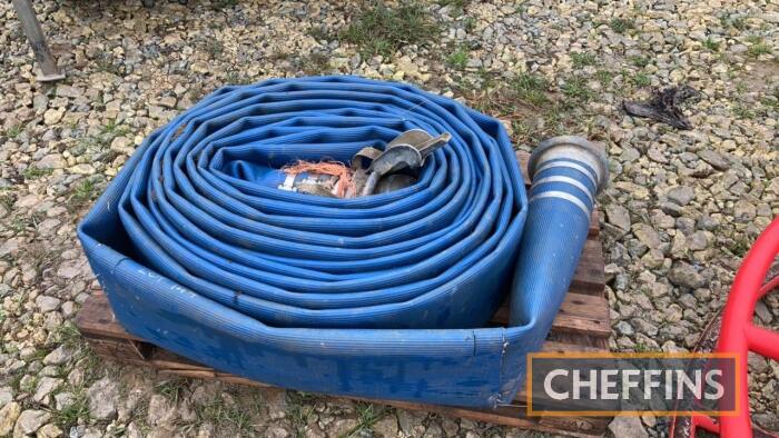 6in lay flat hose with Bauer couplings