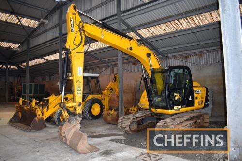 2014 JCB JS130LC 360Â° METAL TRACKED EXCAVATOR Fitted with quick hitch, hydraulic pipework services on 700mm tracks together with 71ins ditching bucket Serial No. JCBJS13EP02134415 Hours: 6,519