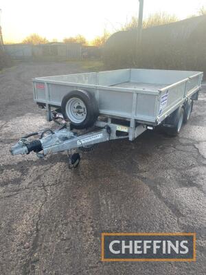 2019 Ifor Williams 2CB LM126 G Twin Axle Trailer c/w sides, spare wheel, LED lights, aluminium floor, no ramps, dropsides unused. Ser. No. SCKD00000J5148911 C/C: 87163980