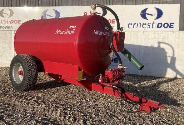 2021 MARSHALL ST1400 SLURRY TANKER NEW & UNUSED 400R-60 X 22.5 WHEELS, 8 STUD AXLE, HYDRAULIC BRAKES, 800L PUMP LED BEACON, HYDRAULIC PUMP DRIVE (DUST SUPRESSION) COLOUR: MARSHALL RED (SERIAL NO 110366) (11180740) (MANUFACTURERS WARRANTY APPLIES)