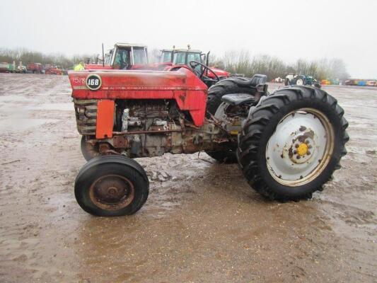 Massey Ferguson 168 2wd Tractor c/w 4 bolt pump & long pto Ser. No. 260688