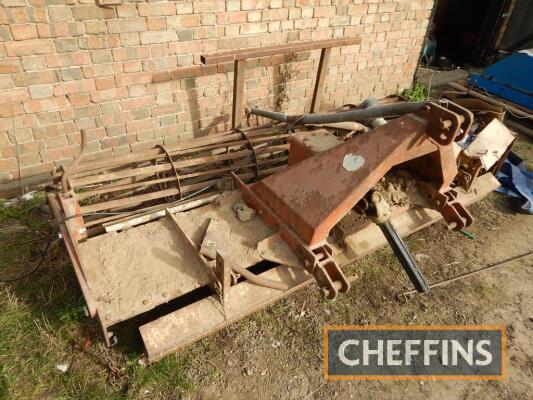 Kuhn mounted power harrow, with crumbler roller, 2.4m together with spares