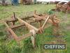 Bomford Superflow 7leg mounted chisel plough with steel depth wheels