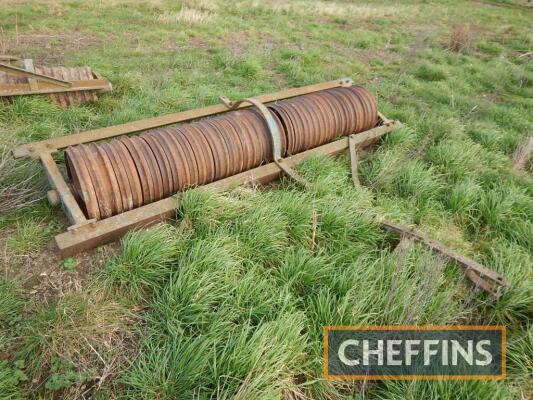 Malden Iron Works Ltd trailed single Cambridge roll, 9ft