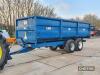 2003 Marston ACE14 tandem axle 14tonne steel monocoque trailer with sprung axles and drawbar, manual tailgate and hydraulic brakes, on 385/65R22.5 wheels and tyres Serial No. 210166