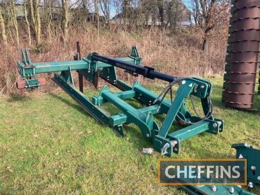 A. N. Fabrication mounted single/double leg mole plough Note: 1 leg fitted, brackets for 2nd leg, not fitted but available