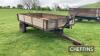 Massey Ferguson 717 trailed hydraulic tipping single axle trailer with 12stud axle and wooden hinge sides on Goodyear 7.50-16 wheels and tyres Serial No. 13369