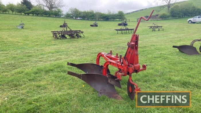 Massey Ferguson 150 2furrow mounted conventional plough with discs and skimmers Serial No. N5076