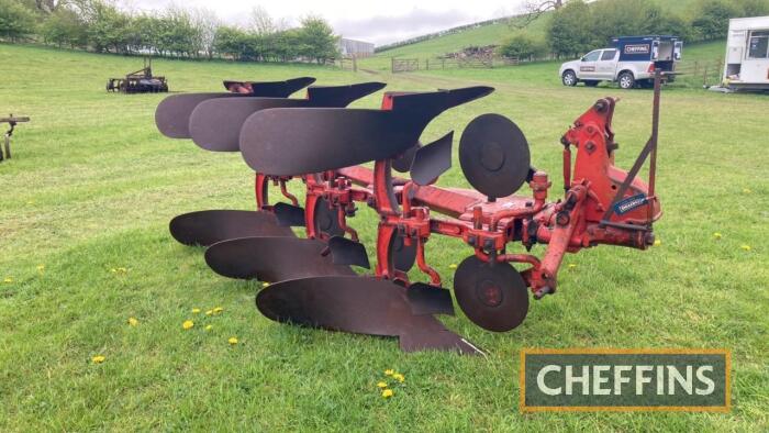 Massey Ferguson 30 3furrow mounted reversible plough with skimmers and discs Serial No. K2346