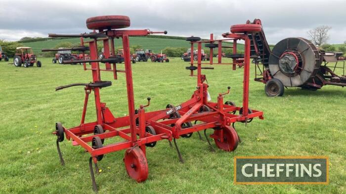 Massey Ferguson 39 mounted folding springtine cultivator (very little use), supplied by A. Burrel & Sons (Haxey) Ltd Serial No. L541