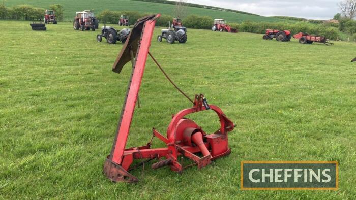 Massey Ferguson 60 mounted PTO driven finger bar mower with guards and wooden swath board, sold by Larchman & Sons, Attleborough, Norfolk Serial No. L733