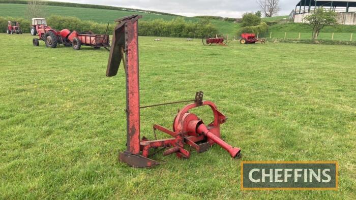 Massey Ferguson 32 mounted PTO driven finger bar mower with guards and wooden swathboard Serial No. G5858