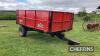 Massey Ferguson (Weeks) 200 single axle hydraulic tipping trailer, metal floor on 11.5/80-15.3 wheels and tyres