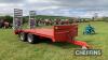 2015 James Barraclough 12 tandem axle low loader trailer, fitted with hydraulic rams, hydraulic brakes and strap box on 19.0/45R17 wheels and tyres Serial No. 121678