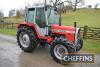 1985 MASSEY FERGUSON 675 4wd TRACTOR Fitted with 2no. spools, trailer brakes, drawbar, pick-up hitch, PTO, linkage and mudguard extensions on Goodyear 16.9R34 rear and Goodyear 13.6R24 front wheels and tyres. V5C available Reg. No. C603 CTR Serial No. L16