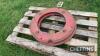 2no. Massey Ferguson starter wheel weights