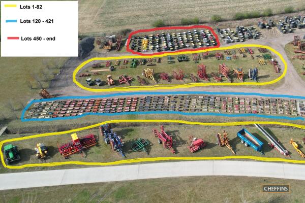 Auction information Tractors, loader and machinery implements - Lots 1-82 Spares - begin at Lot 120 Wheels and tyres included by Brock Wheels and Tyres - begin at Lot 450