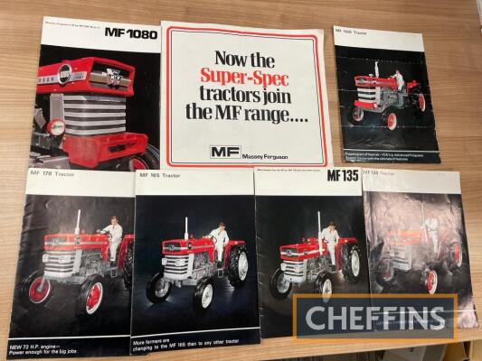 Massey Ferguson, qty of range brochures and sales leaflets, to include 135 etc, 1960s (7)