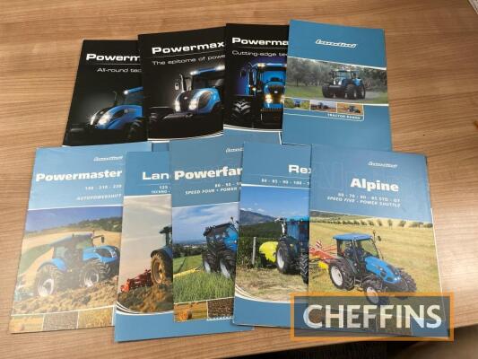 Landini, qty of agricultural range brochures, to include Alpine etc. (9)