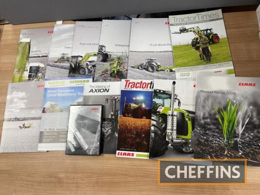 Claas, qty of agricultural combine/forage harvester range brochures and sales leaflets etc.