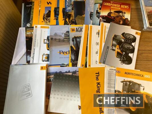 JCB, a comprehensive range of brochures and press packs etc.