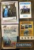 County tractor advertisements and literature in a display book