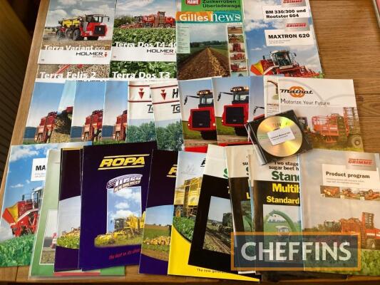 Sugar beet harvesting equipment brochures