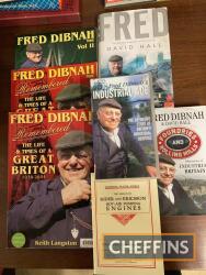 Qty industrial themed books etc, to include various Fred Dibnah titles (7)