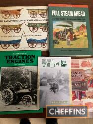 Qty steam traction engine and rural themed books (6)