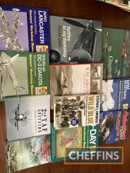 Qty WWI and WWII aircraft books, to include Avro Lancaster, Douglas DC-3 etc. (10)