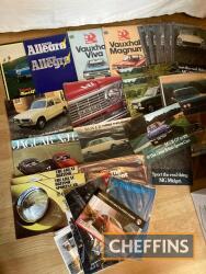 Car brochures; 1960-70s, to include MG, Escort, Triumph, Jaguar etc.