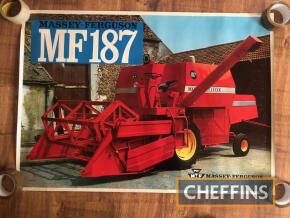 Massey Ferguson MF187 poster (sleeve not included)