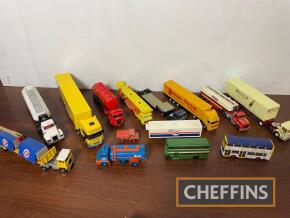 Qty die cast commercial vehicle models in various scales by Corgi etc.