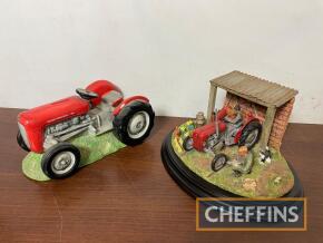 Country Artists; Spring Clean (no box or certificate), together with border Fine Arts Massey Ferguson 135 money box