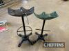 2no. cast iron seat stools - 3