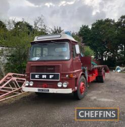 1972 ERF A Series Beavertail diesel LORRY Reg. No. KSH 390L Chassis No. 24049 Running and driving well, this ERF is equipped with a beavertail body and an HAP crane unit, although MOT and tax exempt it does carry an MOT (expires late April 2022). Powered 